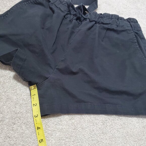 TENTREE Organic Cotton & Hemp Instow Shorts Pull-On Hi-Rise Blk Women Small x 3" - Picture 12 of 13
